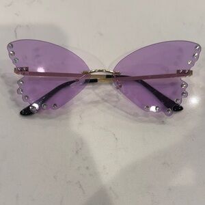 Purple Butterfly Sunglasses